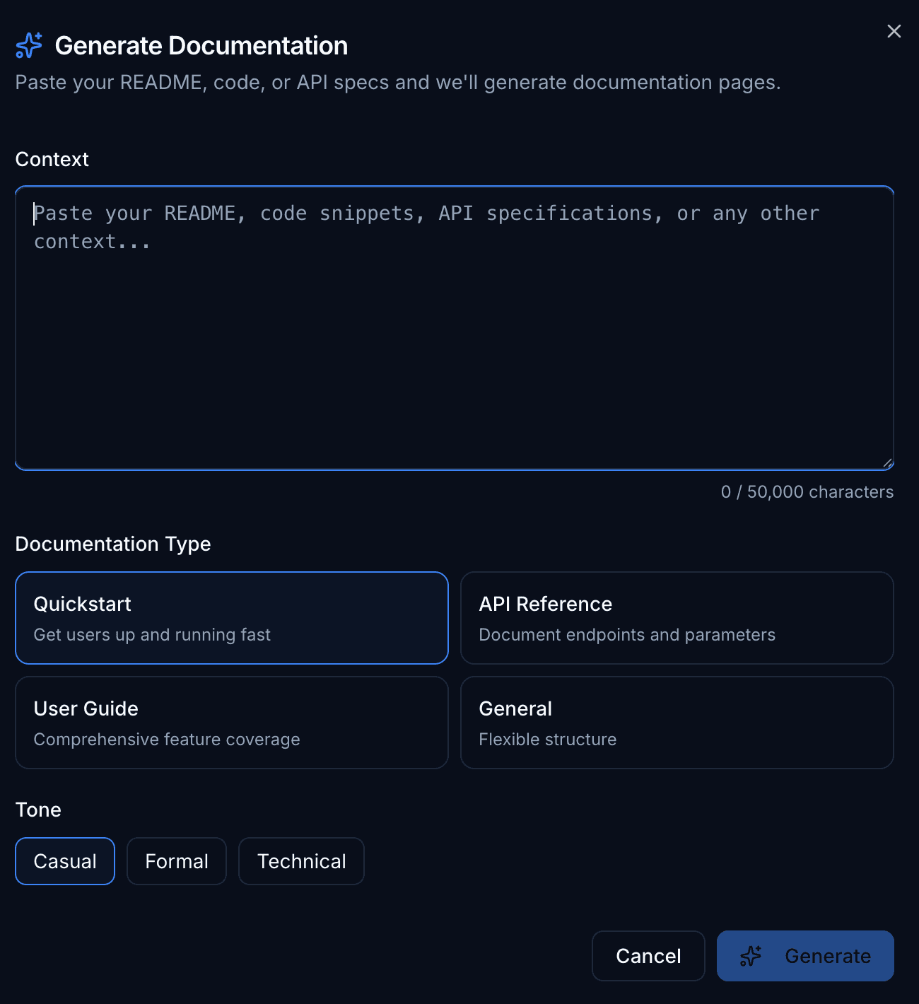 generate doc ai
